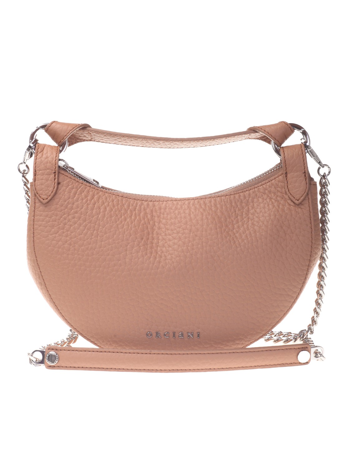 shop ORCIANI  Borsina: Orciani Mini Bag Dumpling Soft Nabucco in pelle con tracolla.
Tasche: portacarte interno.
Chiusura con zip.
Tracolla rimovibile a catena.
Dettagli finitura ottone dorato.
Dimensioni: Larghezza: 24 cm, Altezza: 16 cm, Profondità: 10 cm.
Composizione: 100% Pelle.
Fabbricata in Italia.. SD0179 SOF-MANDORLA number 3585701